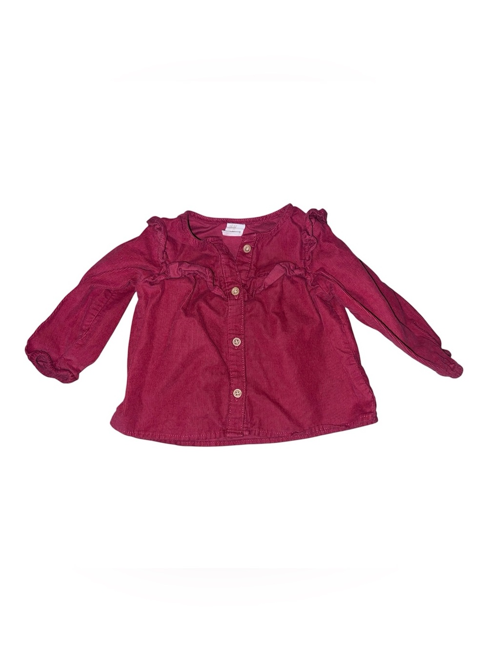 6 months H&M Girls Long Sleeve Corduroy Button Down Top